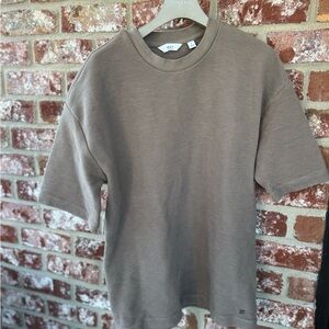 Men's Tan/Gray Shirt by Next